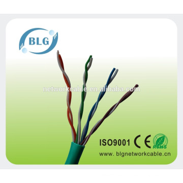 Fabricantes 24awg CCA / CCS / CU cat5e cable del LAN del alambre del ADSL